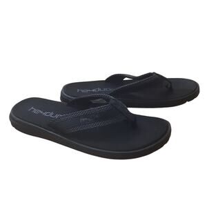 Hey Dude Mens Sami Sox Black Flip Flop Sandal